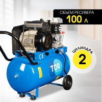 Изображение Компрессор ременной масляный TOR OBL 100-10-1,5 220V