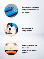 Изображение Тележка гидравлическая 2500 кг 1150 мм полиуретановые колеса 200 мм TOR RHP(BF) PRO