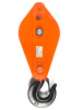 Изображение детальное Блок монтажный однорольный с  крюком TOR 5 т с откидной щекой