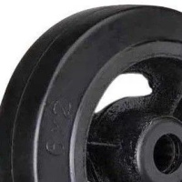 Изображение Колесо большегрузное D 63 160 мм резина на ось (F)