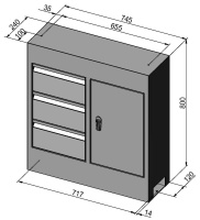 Изображение детальное Подставка для токарного станка STALEX D210x400B