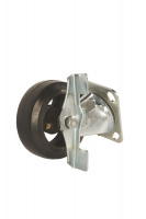Изображение Колесо большегрузное поворотное SCdb 55 125 мм обрезиненное с тормозом (N)